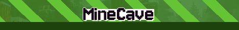 MineCave Minecraft server banner