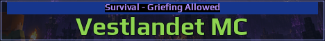 Vestlandet MC Minecraft server banner