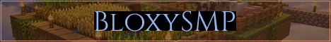 BloxySMP Minecraft server banner