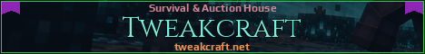 Tweakcraft Minecraft server banner