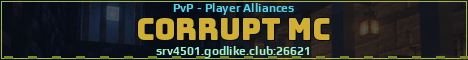 Corrupt MC Minecraft server banner