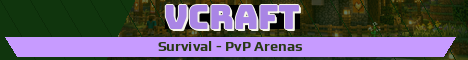 Vcraft Minecraft server banner