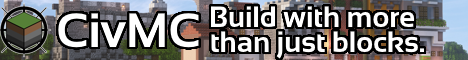 CivMC Minecraft server banner