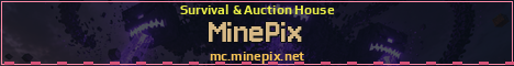MinePix Minecraft server banner