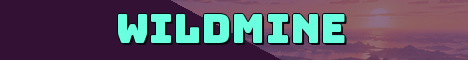 WildMine Minecraft server banner