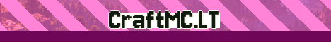 CraftMC.LT Minecraft server banner