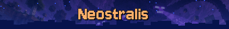 Neostralis Minecraft server banner