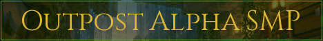 Outpost Alpha SMP Minecraft server banner