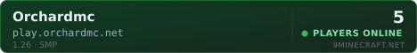 OrchardMC Minecraft server banner