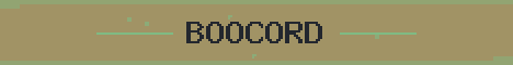 Boocord Minecraft server banner