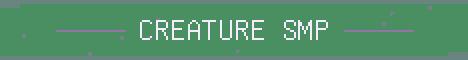 Creature SMP Minecraft server banner