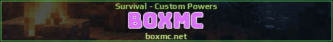 BoxMC Minecraft server banner