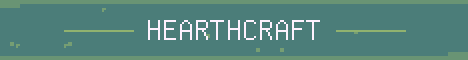 HearthCraft Minecraft server banner