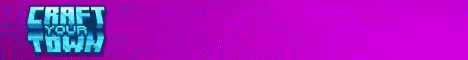 CraftYourTown Minecraft server banner