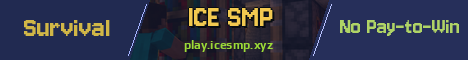 ICE SMP Minecraft server banner