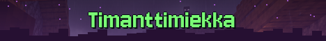 Timanttimiekka Minecraft server banner