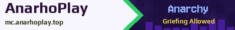 AnarhoPlay Minecraft server banner