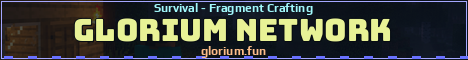 Glorium Network Minecraft server banner