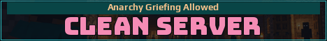 Clean Server Minecraft server banner