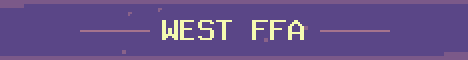 West FFA Minecraft server banner
