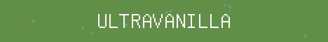 UltraVanilla Minecraft server banner