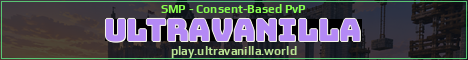 UltraVanilla Minecraft server banner