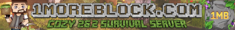 1MoreBlock Minecraft server banner