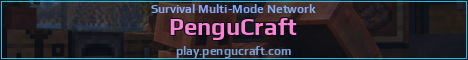 PenguCraft Minecraft server banner