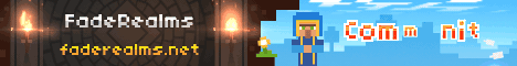 FadeRealms Minecraft server banner