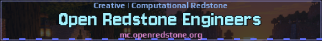 Open Redstone Engineers Minecraft server banner