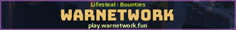 WarNetwork Minecraft server banner