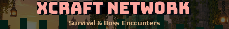 XCraft Network Minecraft server banner
