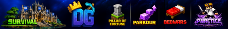 DG Network Minecraft server banner