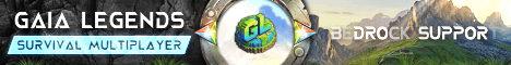 Gaia Legends Minecraft server banner