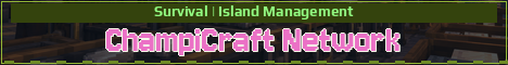 ChampiCraft Network Minecraft server banner