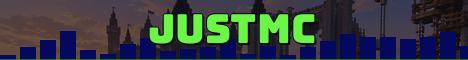 JustMC Minecraft server banner