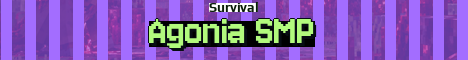 Agonia SMP Minecraft server banner