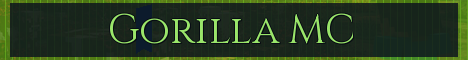 Gorilla MC Minecraft server banner