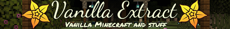 Vanilla Extract Minecraft server banner
