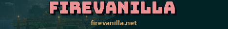 FireVanilla Minecraft server banner