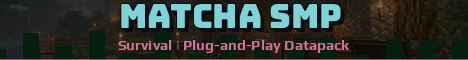 Matcha SMP Minecraft server banner