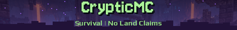 CrypticMC Minecraft server banner