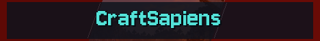 CraftSapiens Minecraft server banner