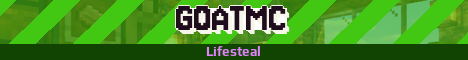 GOATMC Minecraft server banner