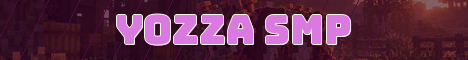Yozza SMP Minecraft server banner