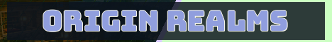 Origin Realms Minecraft server banner