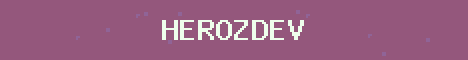 HerozDev Minecraft server banner