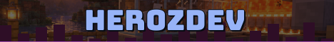 HerozDev Minecraft server banner