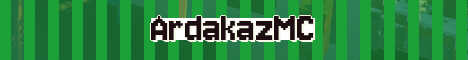 ArdakazMC Minecraft server banner