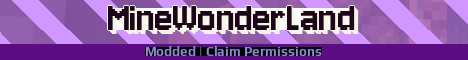 MineWonderLand Minecraft server banner